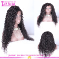 Wholesale Mongolian virgin human hair lace front wig deep wave glueless wigs